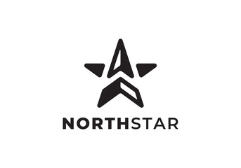 north star logo vector icon design