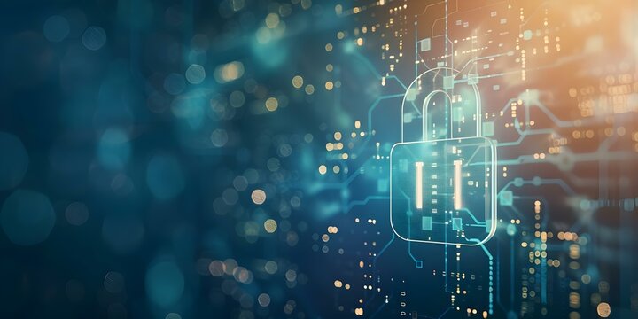 Protect digital information with secure login data encryption and network security measures. Concept Digital Privacy, Strong Passwords, Data Encryption, Network Security, Cybersecurity Measures