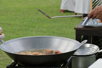 cooking on the grill