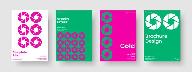 Fototapeta premium Geometric Flyer Design. Creative Report Layout. Isolated Brochure Template. Banner. Business Presentation. Poster. Background. Book Cover. Catalog. Pamphlet. Notebook. Newsletter. Brand Identity