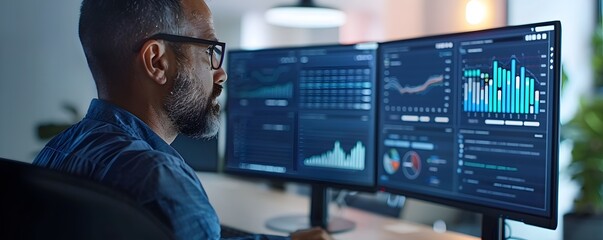 Dual Monitor Analytics for Online Business and E Commerce Optimization