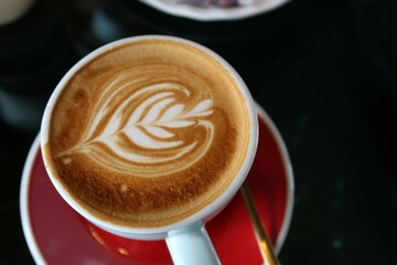 cup of coffee with milk