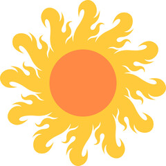 Simple Sun Vector Illustration