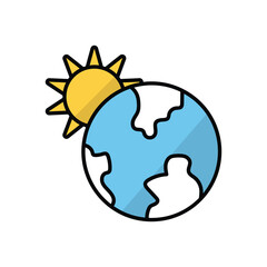 Global Warming vector icon