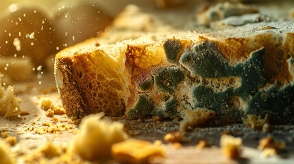 moldy bread slice