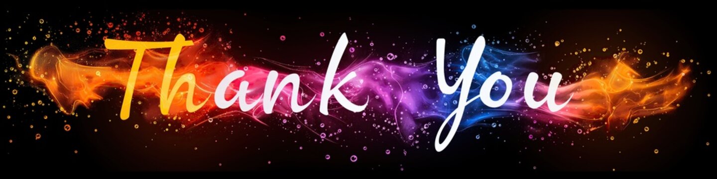 "Thank You" web banner