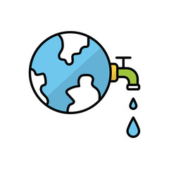 Save Water vector icon
