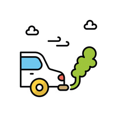 Pollution vector icon