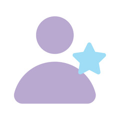 Unique icon of profile, ready to use favorite user vector