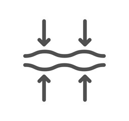 Skin care related icon outline and linear vector.