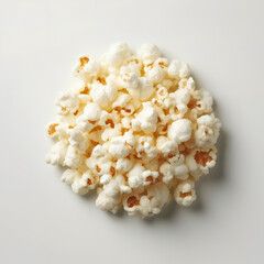 Scattered Popcorn on White Surface: A Delightful Mess of Fluffy Kernels