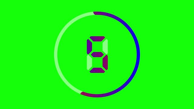 10 count down green screen | Overlay 4K