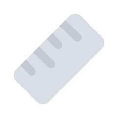 Measurement tool, icon of ruler in modern style