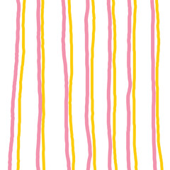 Vector hand drawn cute checkered pattern. Doodle Plaid geometrical simple texture. Crossing lines. Abstract cute delicate pattern ideal for fabric, textile, wallpaper