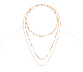 Vector Rose Gold Chain Necklace