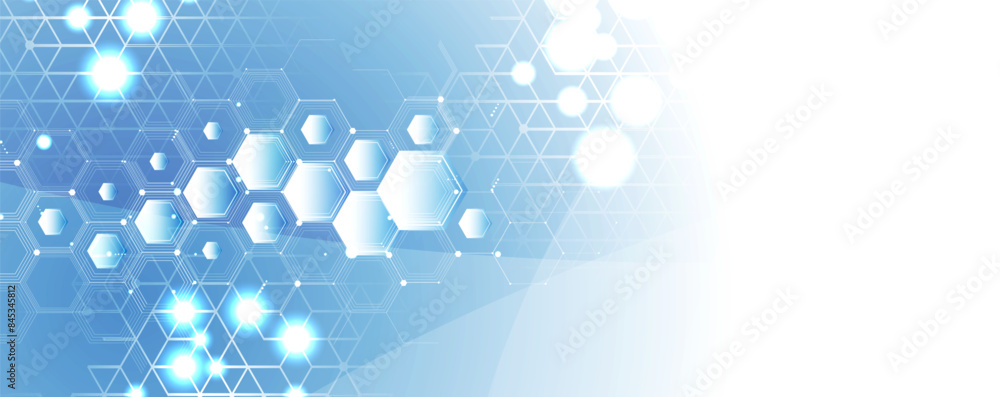 Fototapete abstract computer technology background. network visual connection. vector art.