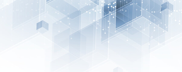 Abstract Computer technology background. network visual connection. Vector art.