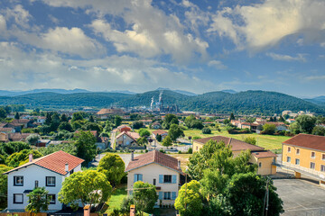 Obraz premium Saint-Gaudens is a commune of France, in the Occitanie region, Haute-Garonne department, France.