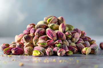 Freshly Harvested Pistachios. Nutritious Snack and Vegan Protein Source