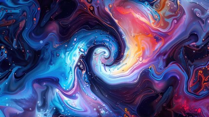Swirling Colorful Abstract Art