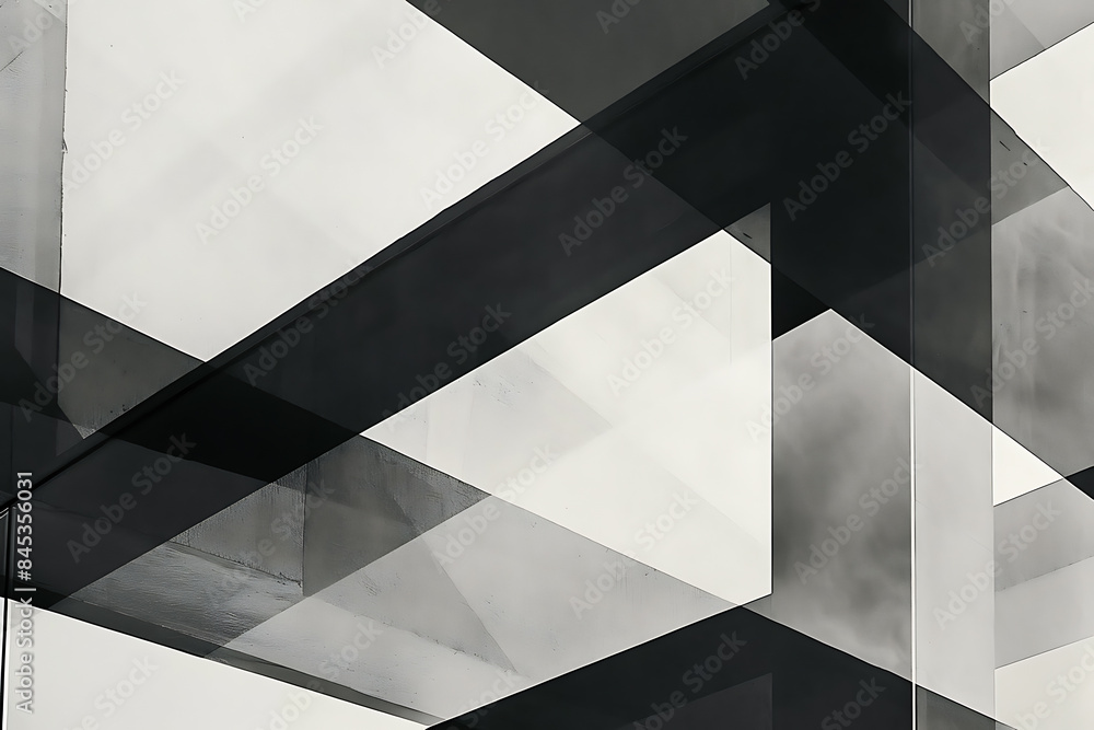 Poster an abstract background with mostly monochrome shapes creates a minimalistic, elegant, and modern vis
