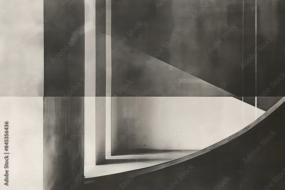 Poster an abstract background with mostly monochrome shapes creates a minimalistic, elegant, and modern vis