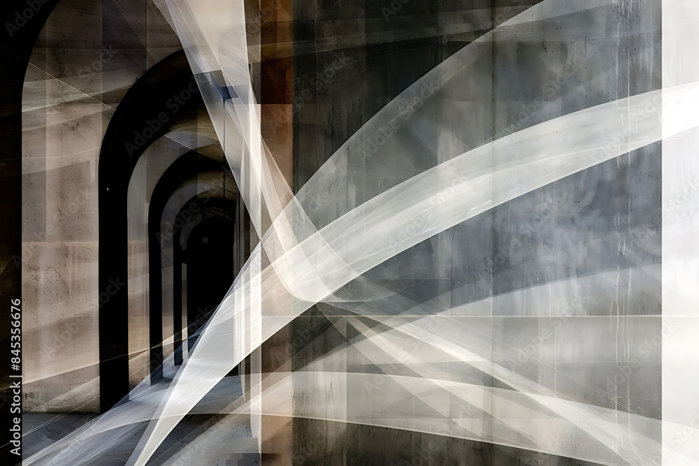 Poster an abstract background with mostly monochrome shapes creates a minimalistic, elegant, and modern vis