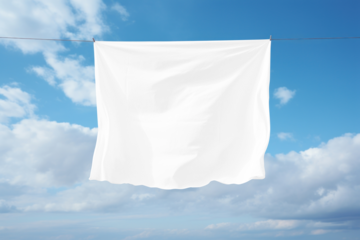 Hanging scarf png transparent mockup