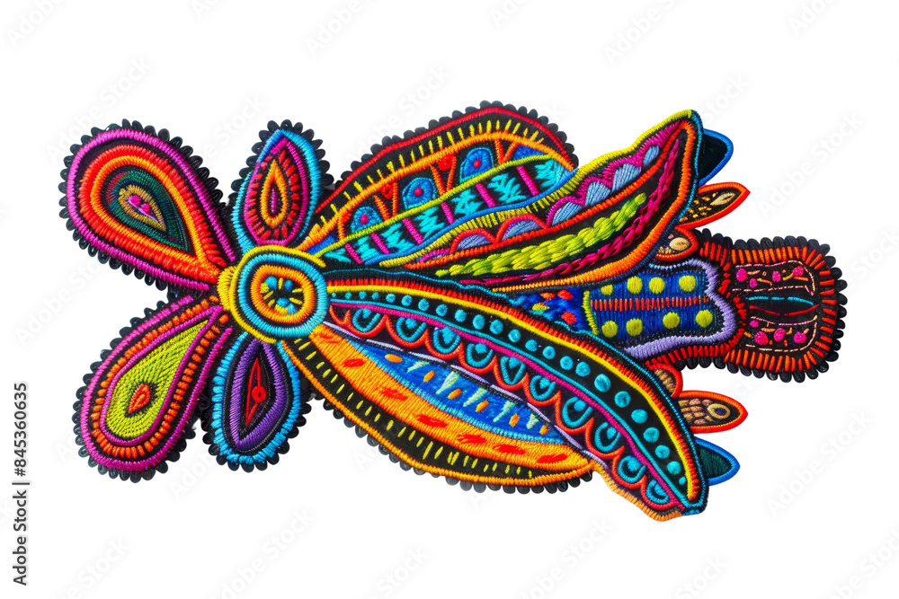 Aufkleber vibrant multicolored abstract design with intricate patterns and vivid colors. perfect for modern ar