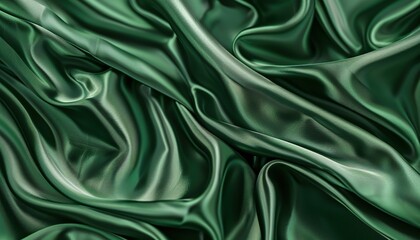 Obraz premium green silk