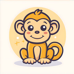 a cartoon of monkey.