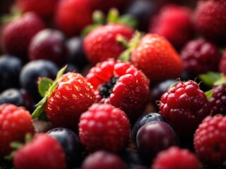 beautiful berry fruit in macro mood