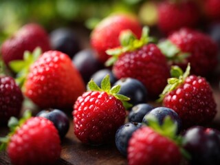 beautiful berry fruit in macro mood