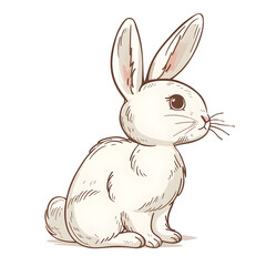 Fototapeta premium a cartoon of rabbit.