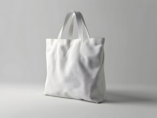Blank tote bag mockup with isolated background