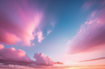 Obraz premium Pink pastel background sky