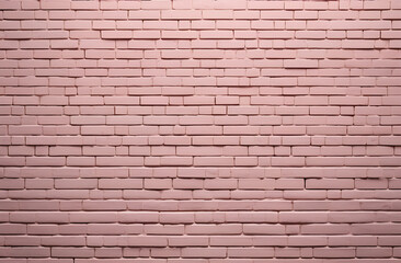 Fototapeta premium Pastel pink brick wall textured background