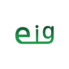 EIG Letter Initial Logo Design Template Vector Illustration