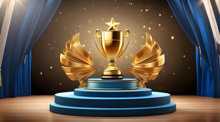 Celebrating accomplishment, the podium award sign is a tribute to excellence and accomplishment and represents victory, accomplishment, and acknowledgment at contests, ceremonies, and events.