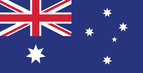 National Flag of Australia. Australia Flag. 