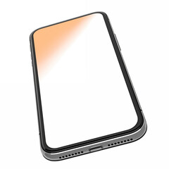 smartphone isolated on white
