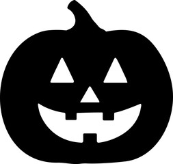 Halloween pumpkin silhouette vector.
Jack o lantern pumpkin for halloween silhouette.
