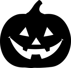 Halloween pumpkin silhouette vector.
Jack o lantern pumpkin for halloween silhouette.
