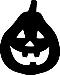 Halloween pumpkin silhouette vector.
Jack o lantern pumpkin for halloween silhouette.
