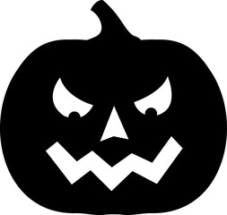 Halloween pumpkin silhouette vector.
Jack o lantern pumpkin for halloween silhouette.
