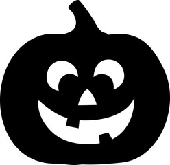 Halloween pumpkin silhouette vector.
Jack o lantern pumpkin for halloween silhouette.
