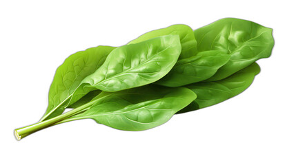 Fototapeta premium A spinach leaf clipart, nature element, 3D illustration, green, isolated on white background