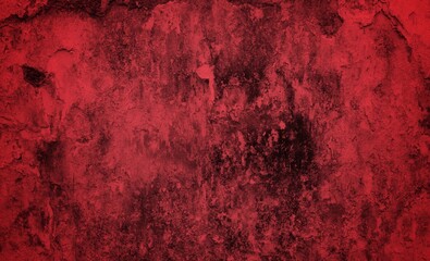 Abstract red cement wall texture and background. Red gradient background. Rich red texture. Abstract red background. Red abstract blurred gradient background