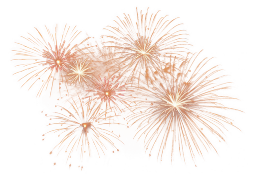 PNG Fireworks outdoors night illuminated.