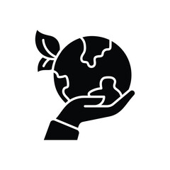 Save Earth vector icon
